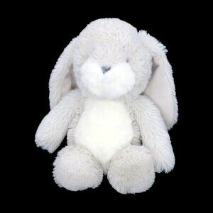 Bunnies by the Bay Little Nibble Floppy Bunny Gray Stuffed Plush Lovey 11"